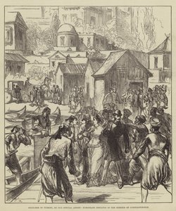 Croquis en Turquie, Européens insultés dans les rues de Constantinople